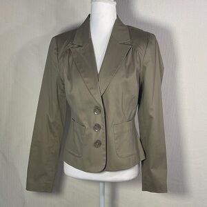 Merona Khaki Blazer with Button Detail